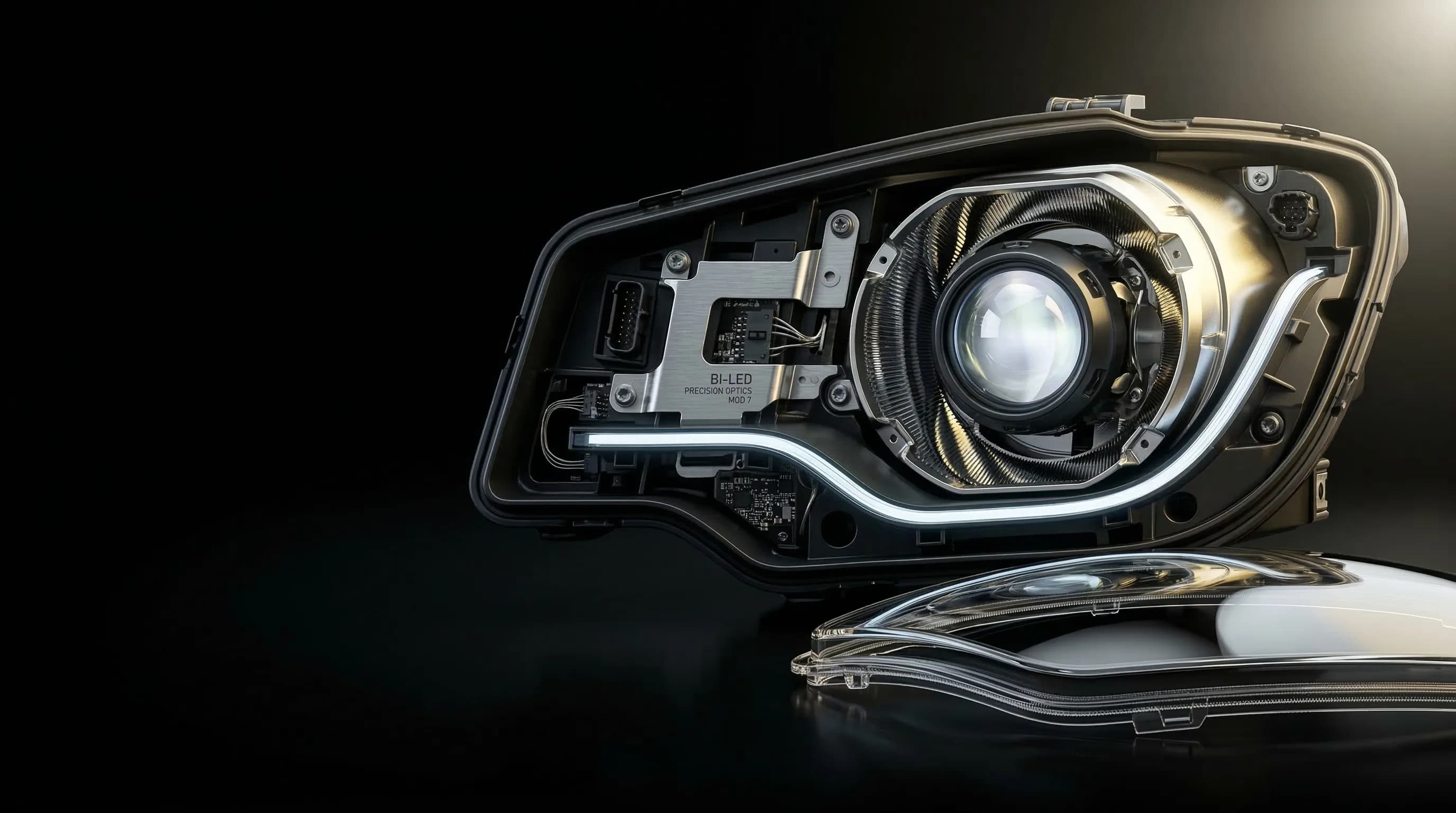 Установка Bi-LED линз в фары в Казани