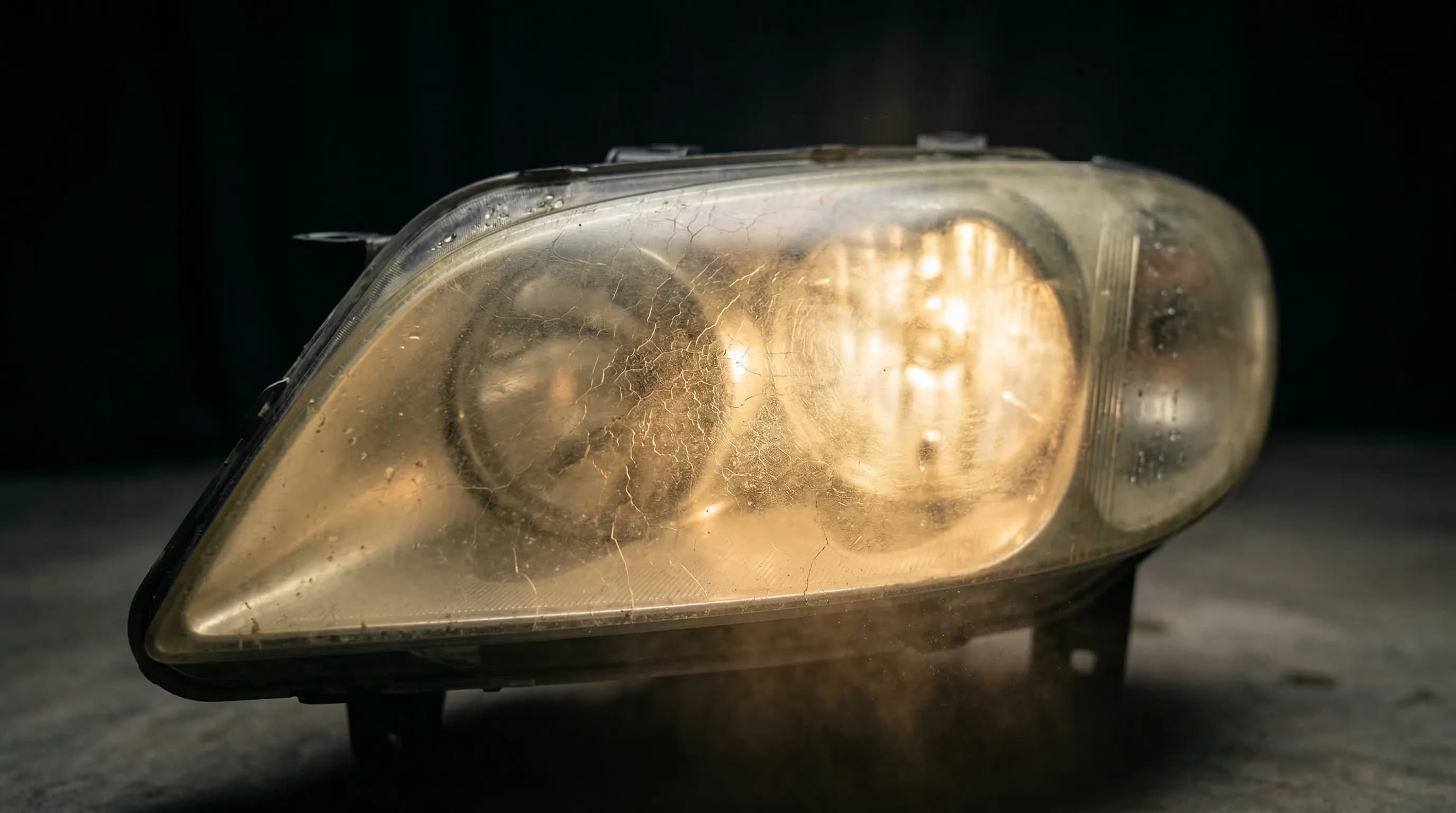 Помутневшая фара