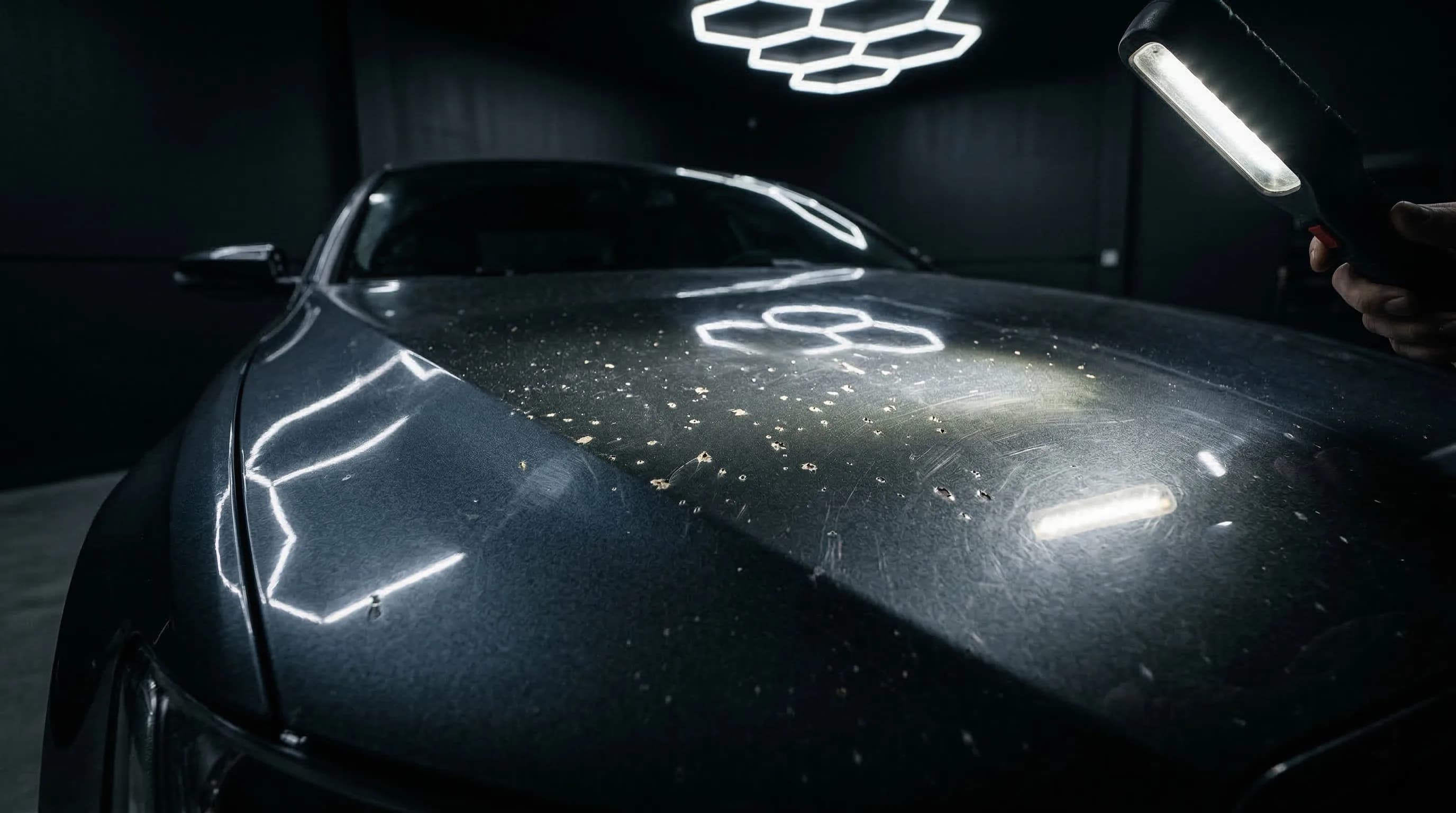 47 сколов на бампере BMW